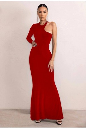 207054 красный Вечернее платье