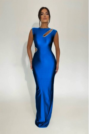 207081 blue Evening dress