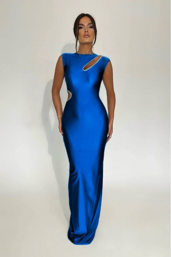 207081 blue Evening dress