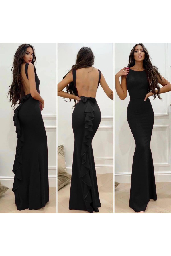 207096 black Evening dress