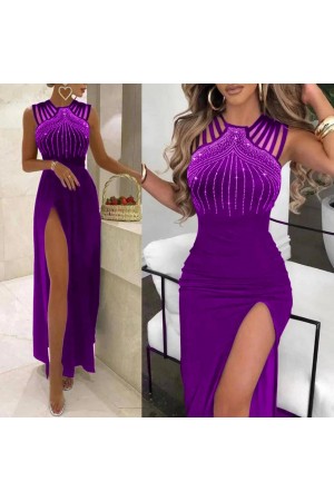 207138 purple Evening dress