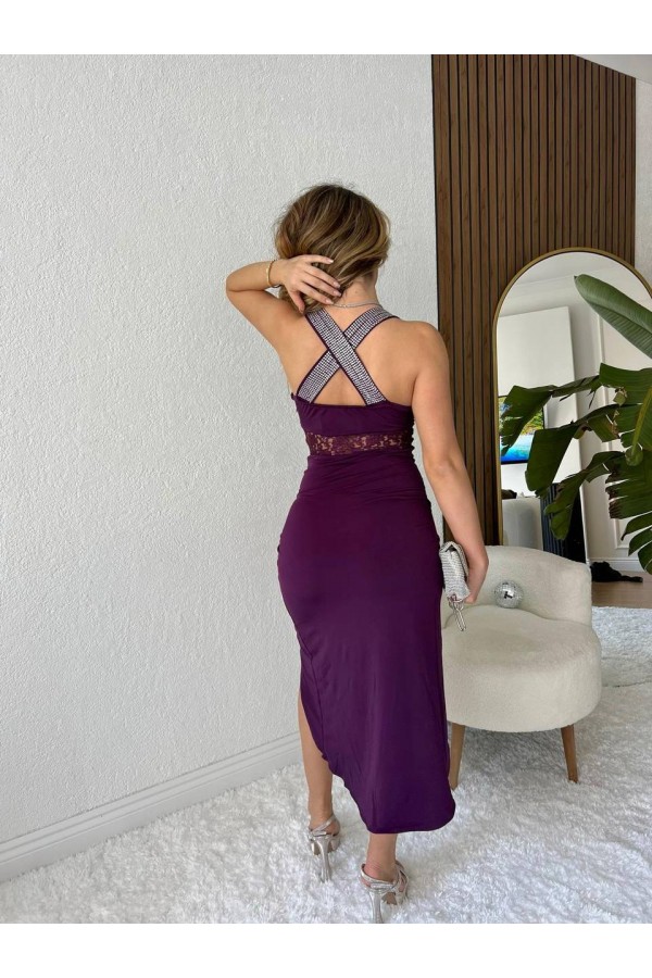 207190 purple Evening dress