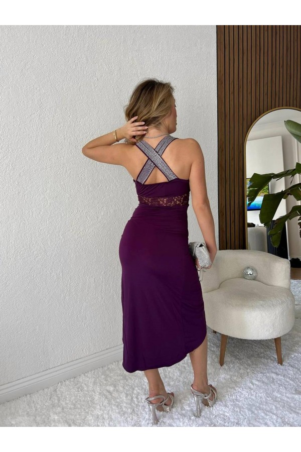 207190 фіолетовий Вечірня сукня
