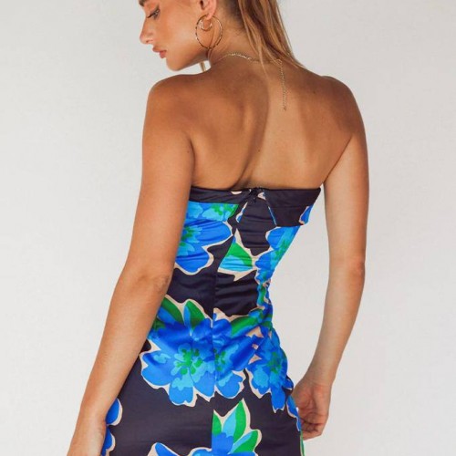 207203 TOPTAN DESENLİ ELBİSE toptan bayan giyim