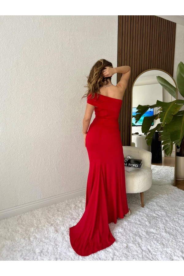 207292 red Evening dress