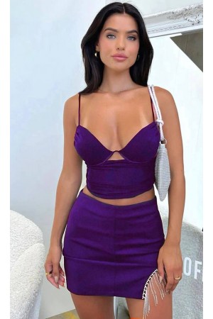 207331 purple Skirt