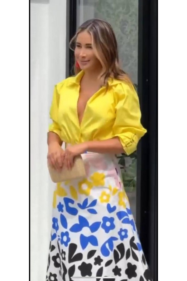 207337 patterned Skirt