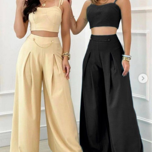 207342 TOPTAN BEJ PANTOLON TAKIM toptan bayan giyim