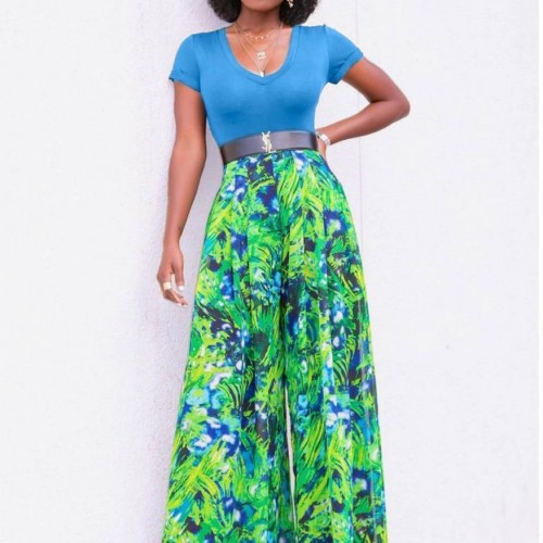 207345 TOPTAN DESENLİ PANTOLON TAKIM toptan bayan giyim