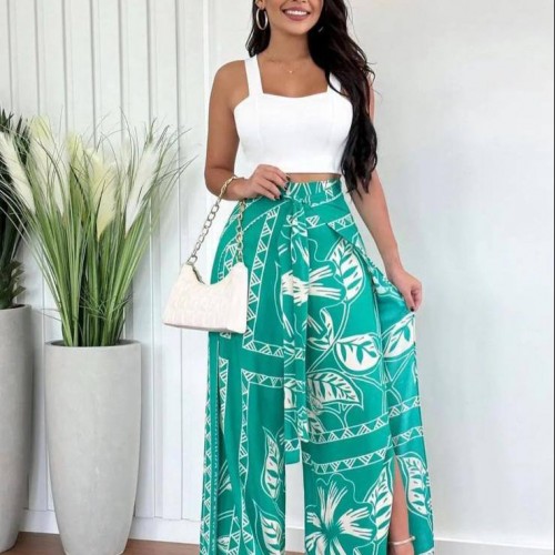 207365 TOPTAN DESENLİ PANTOLON TAKIM toptan bayan giyim