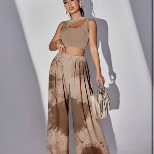 207384 TOPTAN BEJ PANTOLON toptan bayan giyim