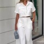 207387 TOPTAN BEYAZ PANTOLON TAKIM toptan bayan giyim