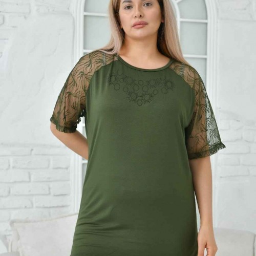 207424 TOPTAN HAKİ BLUZ toptan bayan giyim