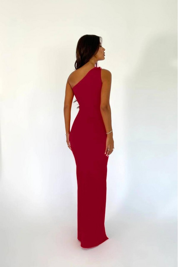 207441 burgundy Evening dress