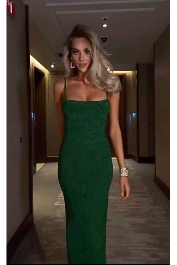 207452 Emerald Green Evening dress