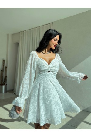 207470 white Evening dress