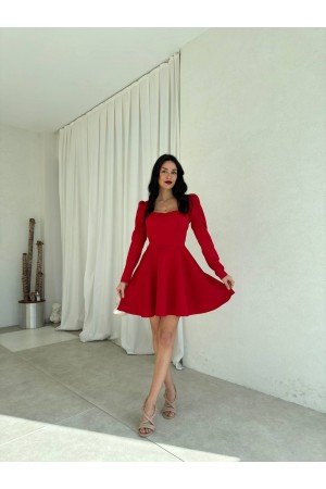 207498 أحمر فستان