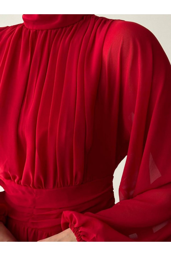 207508 أحمر فستان
