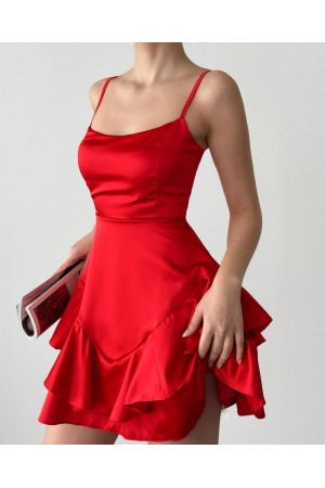 207518 red Evening dress