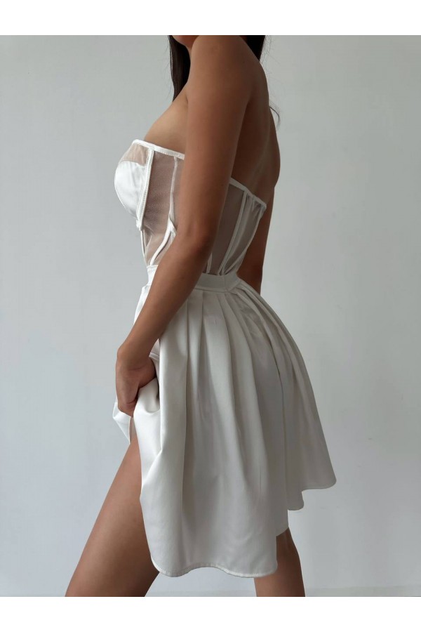 207528 белый Вечернее платье