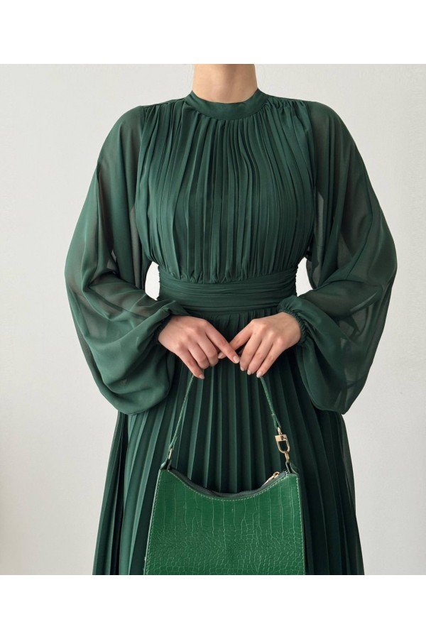 207534 Изумрудно-зеленый Вечернее платье
