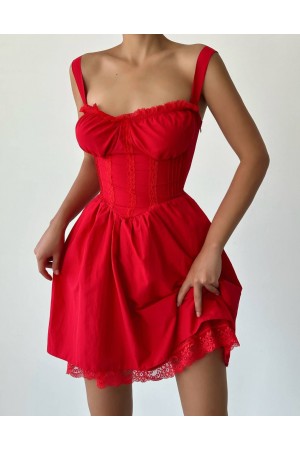 207555 أحمر فستان