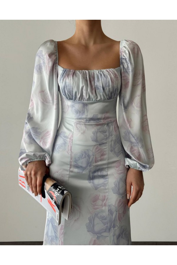 207568 patterned Evening dress