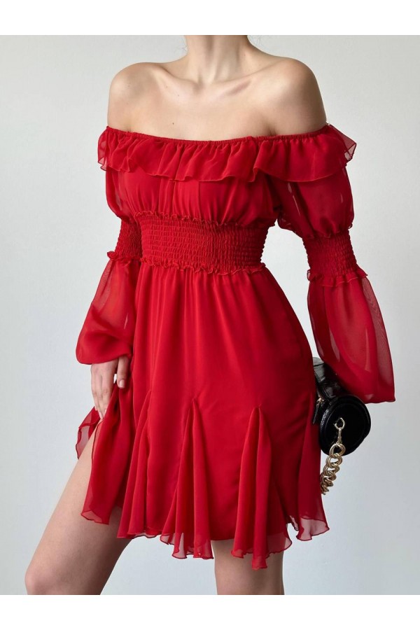 207608 أحمر فستان