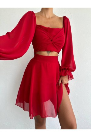 207616 أحمر فستان
