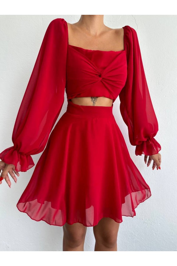 207616 red DRESS