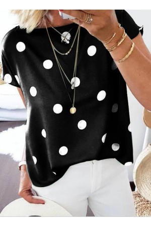 207736 spotted BLOUSE