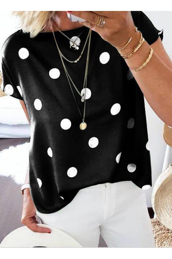 207736 spotted BLOUSE