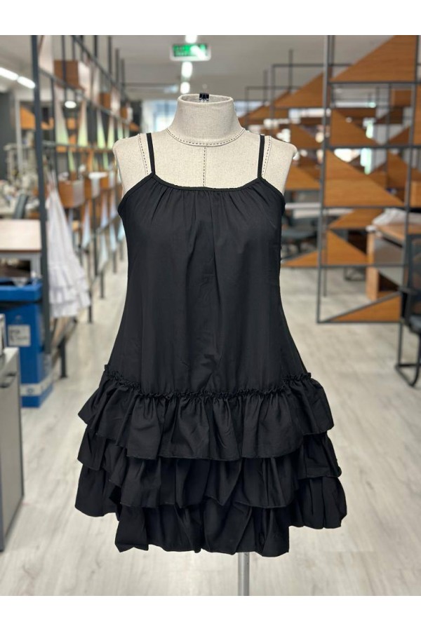 207741 أسود فستان