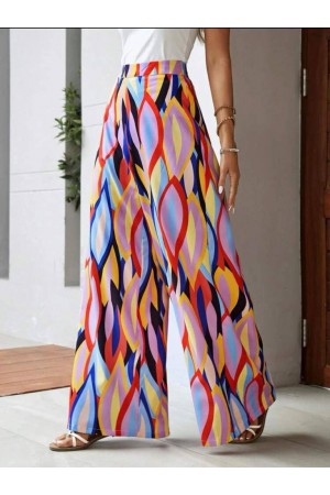 207773 patterned TROUSERS
