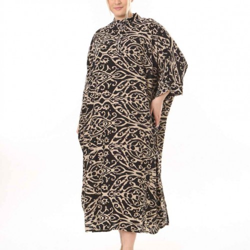 207936 TOPTAN DESENLİ ELBİSE toptan bayan giyim