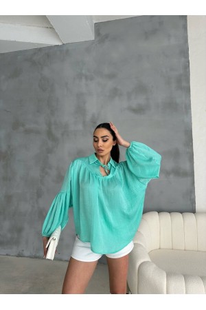 207974 Water is green BLOUSE