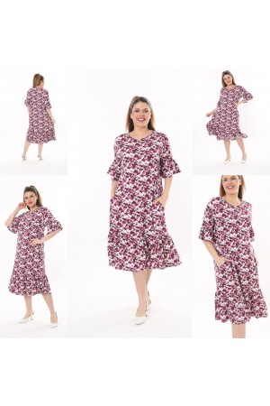 208001 patterned DRESS