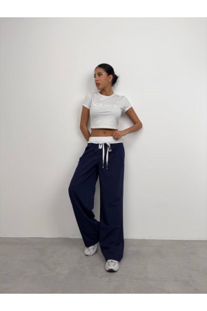 208207 Navy blue TROUSERS