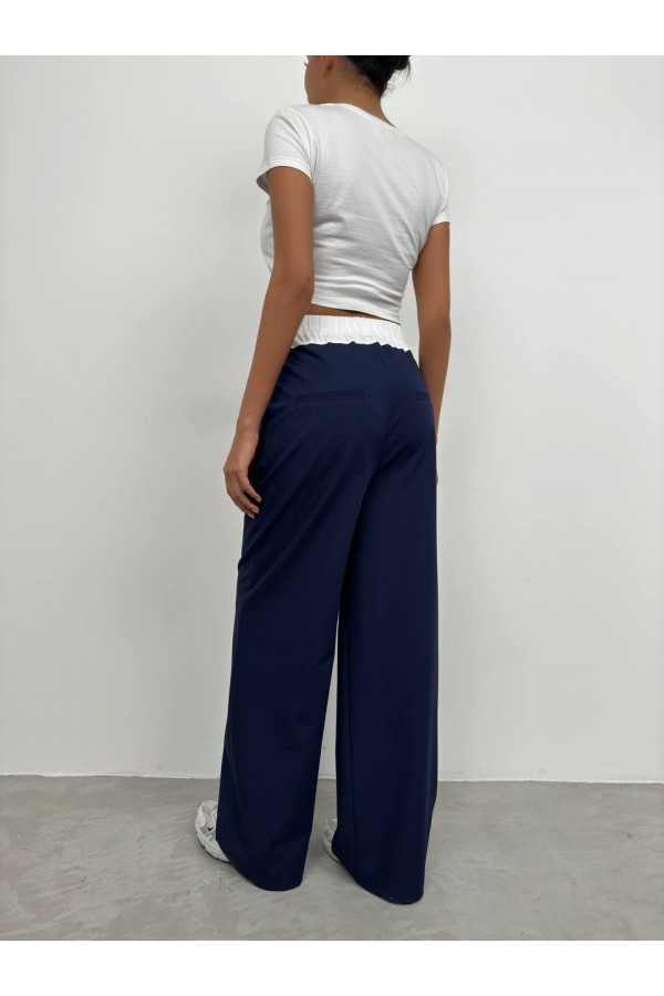 208207 Navy blue TROUSERS