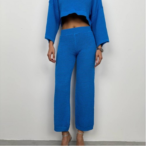 208342 TOPTAN MAVİ PANTOLON TAKIM toptan bayan giyim