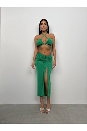 208356 GREEN Skirt