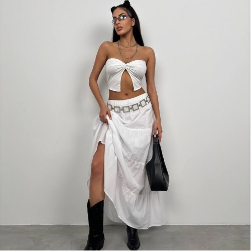 208369 TOPTAN BEYAZ CROP toptan bayan giyim