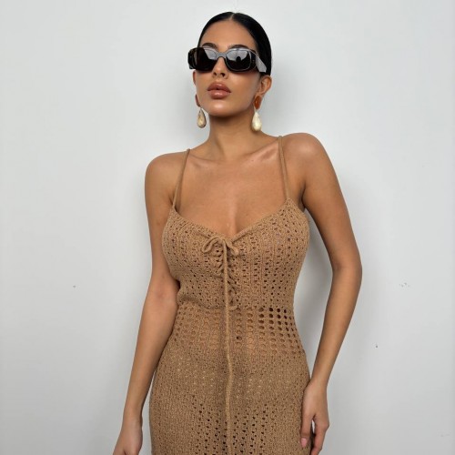 208398 TOPTAN VİZON ELBİSE toptan bayan giyim