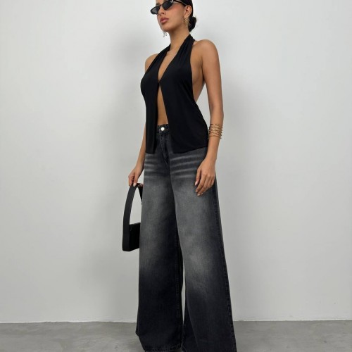 208410 TOPTAN SİYAH BLUZ 208410 TOPTAN SİYAH BLUZ toptan bayan giyim