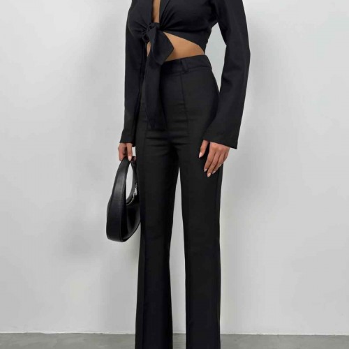 208434 TOPTAN SİYAH PANTOLON TAKIM 208434 TOPTAN SİYAH PANTOLON TAKIM toptan bayan giyim