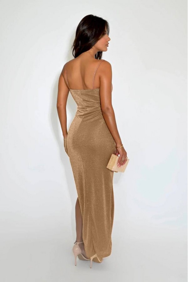 208524 gold Вечернее платье