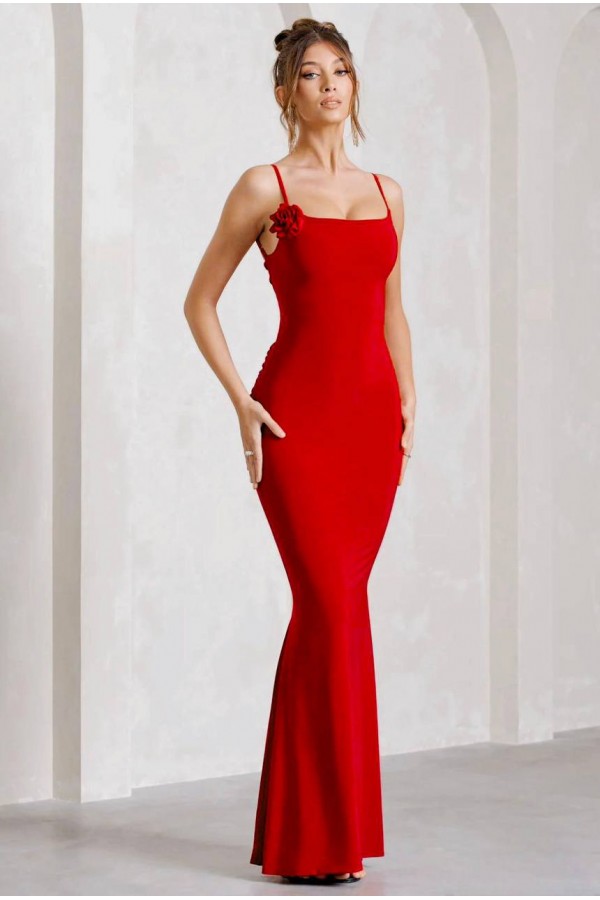 208555 красный Вечернее платье