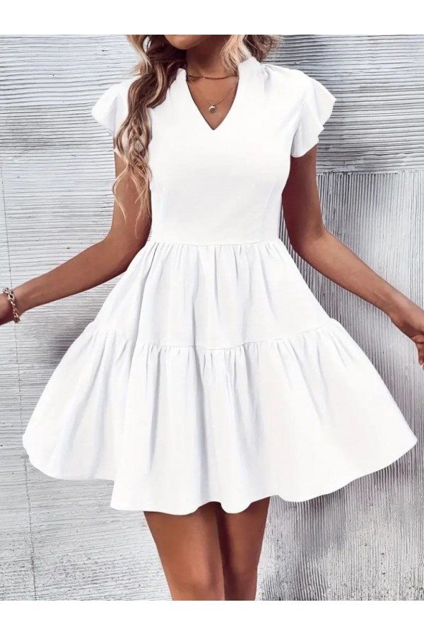 208974 أبيض فستان