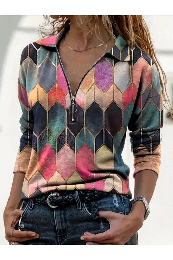 209247 patterned BLOUSE