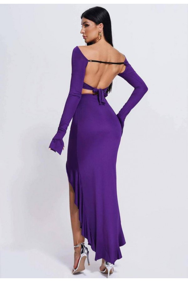 209342 фіолетовий Вечірня сукня